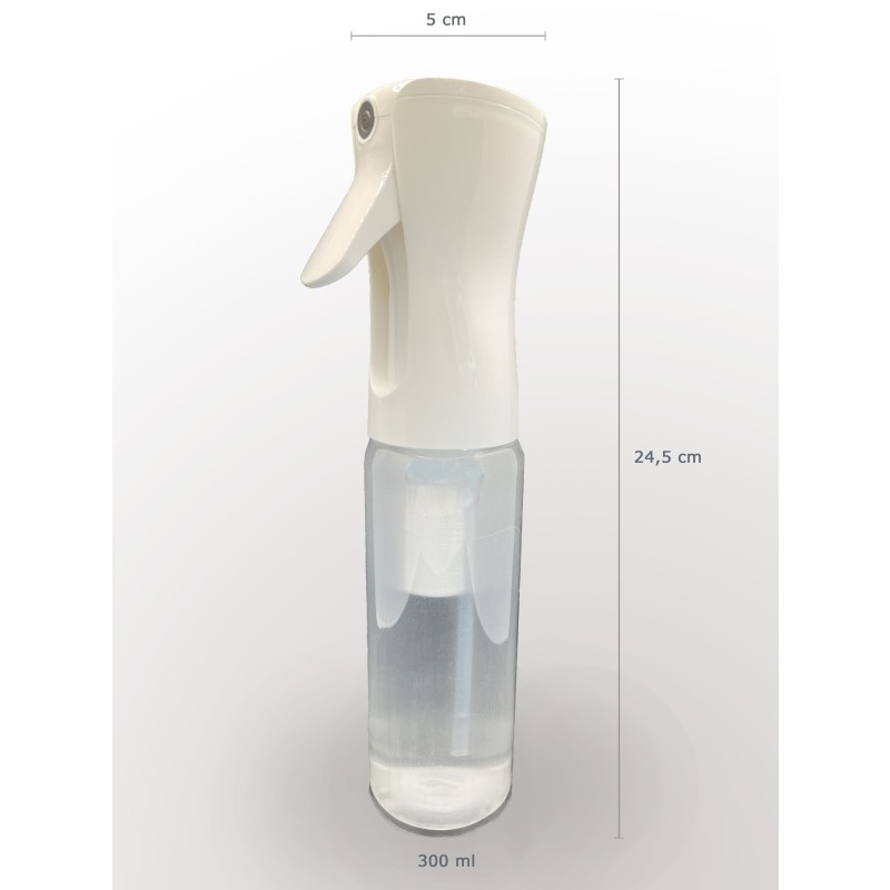 Sprühflaschen transparent,  nachfüllbar, 300 ml, 3er Set.