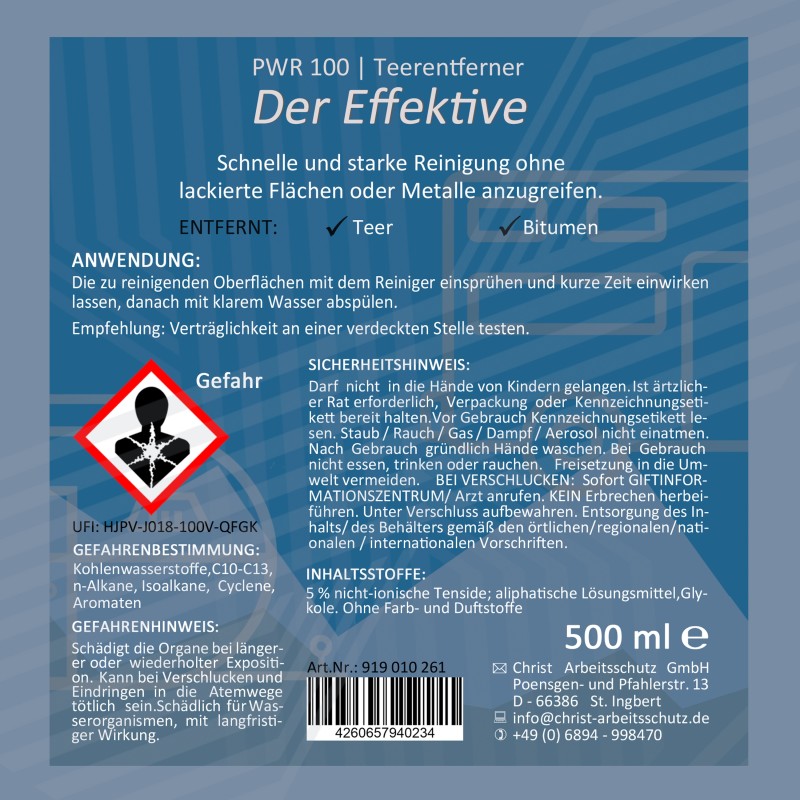 Pwr100 TEERENTFERNER